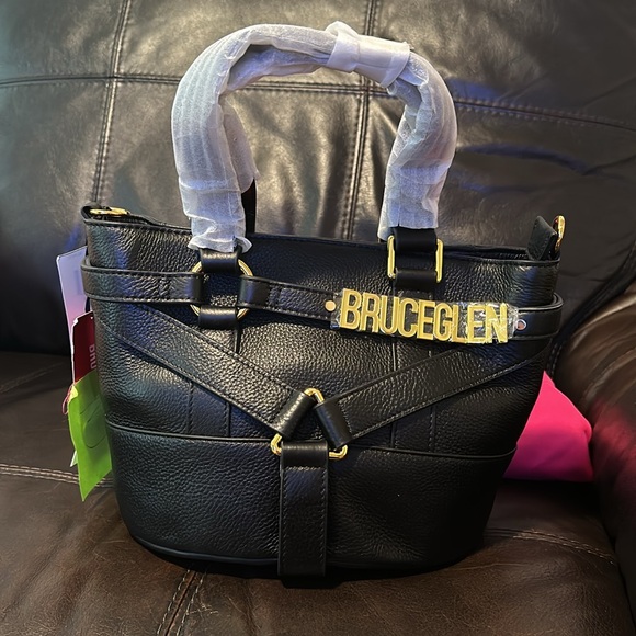 Bruceglen mini harness tote bag in black - NWT Retail $395 - Picture 2 of 15